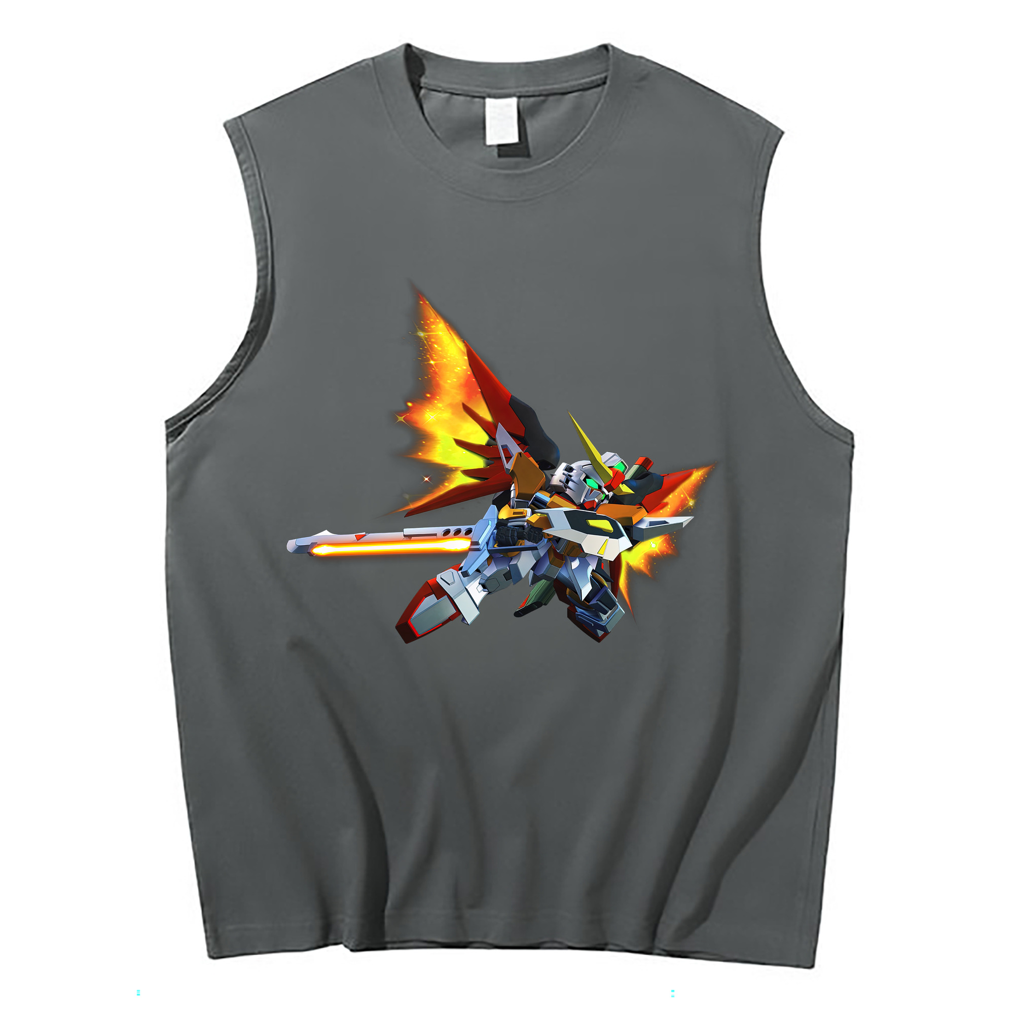 （画像用） 機動戦士ガンダム Mobile Suit Gundam コットン100％タンクトップ（フロントプリント）